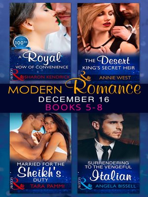 cover image of Modern Romance December 2016 Books 5-8